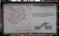Dünsberg hillfort information board