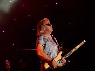 Sinnaeve performing with Loverboy in 2018