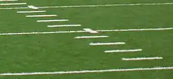 Hash marks at Dix Stadium