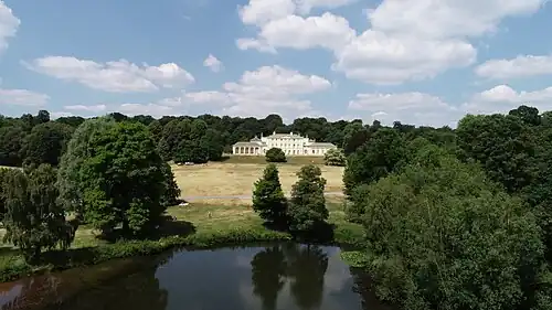 Eastern headwaters start at the trees at the south-west corner of the Kenwood House