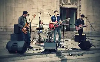 Left to right: Roy Haddas, Uri Meiselman, Noam Rotem, Ohad Koski