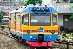 Track and overhead measurement car by INKA
