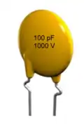 Ceramic disc capacitor (single layer)