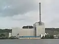 The former German BWR-unit Krümmel; the steel containment is within the reactor building on the right.