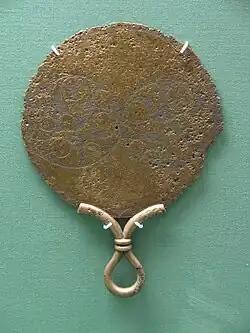 The St. Keverne Mirror, c. 50 BC – 50 AD, found in 1873, British Museum, London[19]
