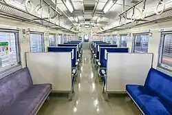 Interior of KiHa 40 1716 in May 2021
