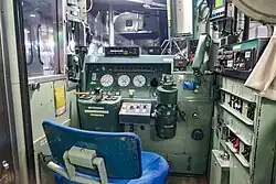 Driver's cab of KiHa 40 1755 in September 2021