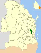 Location within Queensland