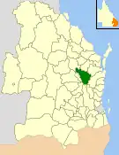 Location within Queensland