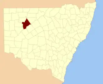Location in New South Wales