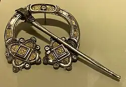 The Kilmainham Brooch, late 8th- or early 9th-century. Its design was influenced by both Pictish and Viking metalwork.[53]