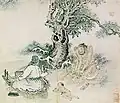 A family under the tree (수하일가도, 樹下一家圖)