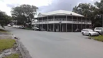 The Country Life Hotel on Main Street, Kin Kin, 2018