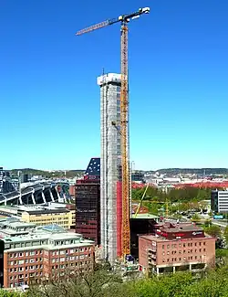 Kineum's concrete frame in April 2020