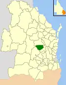 Location within Queensland