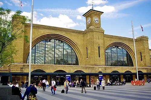 Image 45The south façade of King's Cross railway station London terminus of the East Coast Main Line.