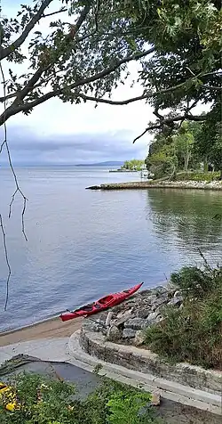 Eastern coastline of Tappan Zee, viewed from Kingsland Point Park in Sleepy Hollow