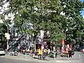 The small cinema "Intimes," over 70 years old, on the corner of Boxhagener Straße and Simon-Dach Straße