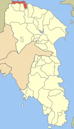 Location within the regional unit