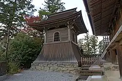 The bell house of Kinpusen-ji, Nara Prefecture. The house was founded by Dojaku.