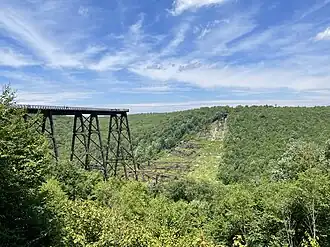 Fallen bridge