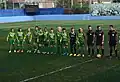 Kireçburnu Spor squad in a 2017–18 Women's First League season's home match.