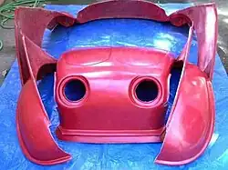 Fiberglass Bugeye "Baja Bug" body kit parts - lower spoiler not typical