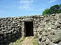 Reconstructed entrance to the tomb