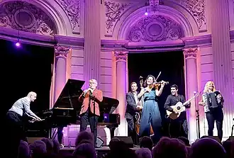 The klezmer ensemble Kleztory during their performance at the Concertgebouw in Amsterdam, July 2025.