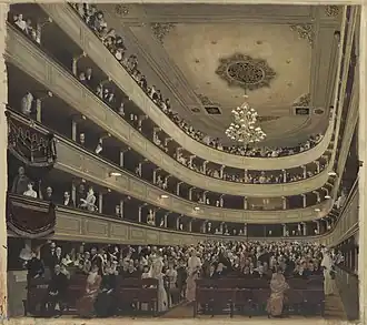 Auditorium of the Old Burgtheater, 1888–1889, Vienna Museum