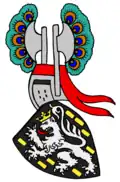Coat of arms of Walter von Klingen in the Codex Manesse (c. 1300–1340)
