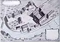 Monastery buildings in 1838