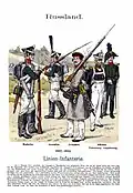 Russian line infantry, 1812–1815