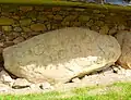 Circular art on kerbstone