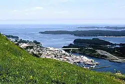 Aerial view of Kodiak, Alaska