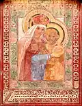 Sgraffito on Church of the Assumption of the Virgin Mary in Kyjov