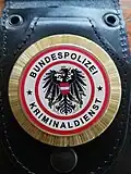 Detective's badge of Austrian police.
