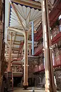 New supporting pillars in wood