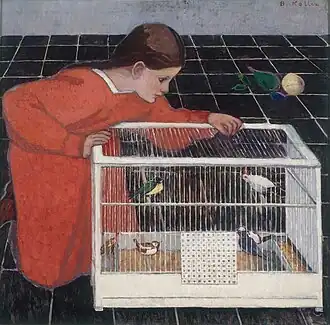 Silvia Koller with Bird Cage (c.1905)