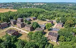 Birds eye view of Zgorzelec, Bytom.