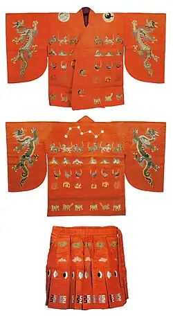 Emperor Kōmei’s gon’i (imperial ceremonial robe). Edo period.