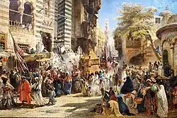K. Makovsky, Muhammed's carpet moving from Mecca to Cairo