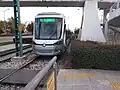 Konya Tram leaving a Station