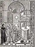 Circa 1500 woodcut