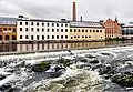 Kopparhammaren building and Motala Ström on Campus Norrköping. Houses the Institute for Analytical Sociology (IAS).
