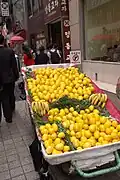 Oriental melon stall in Seoul, South Korea