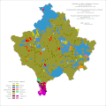 Ethnic structure of Kosovo and Metohija by settlements 1961.