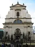 The front of the Church of Our Lady of Victories