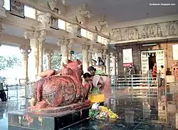 Inside the temple