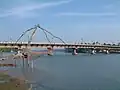 Kottapuram river, and bridge amidst some Chinese fishing nets